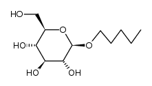 1-pentanol β-D-glucopyranoside结构式
