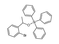 [1-(2-bromophenyl)ethoxy]triphenylsilane结构式