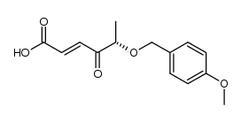 (2E,5S)-5-(4-methoxybenzyloxy)-4-oxo-2-hexenoic acid结构式
