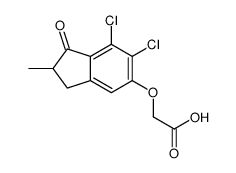 2-[(6,7-dichloro-2-methyl-1-oxo-2,3-dihydroinden-5-yl)oxy]acetic acid Structure