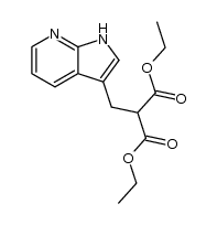 diethyl 2-((1H-pyrrolo[2,3-b]pyridin-3-yl)methyl)malonate结构式