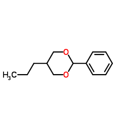 m-Dioxane, 2-phenyl-5-propyl- (8CI) structure