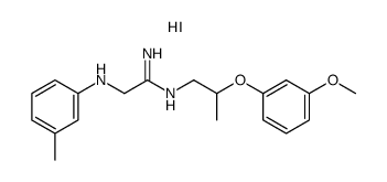 N-[2-(3-Methoxy-phenoxy)-propyl]-2-m-tolylamino-acetamidine; hydriodide Structure