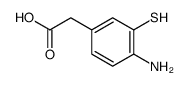 4-amino-3-mercapto-benzeneacetic acid Structure