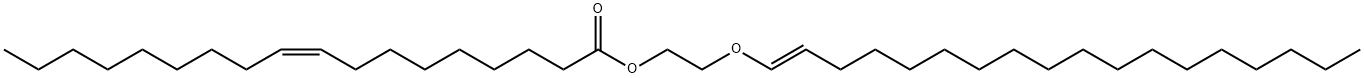 (Z)-9-Octadecenoic acid 2-[(E)-1-octadecenyloxy]ethyl ester结构式