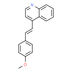 Quinoline, 4-[2-(4-methoxyphenyl)ethenyl]-, (E)- structure