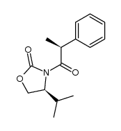 (4S,2'S)-4-iso-propyl-3-(2'-phenylpropionyl)oxazolidin-2-one Structure