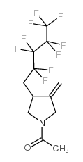 N-ACETYL-3-METHYLENE-4-(1H,1H-NONAFLUOROPENTYL)PYRROLIDINE Structure