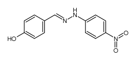 4-hydroxy-benzaldehyde-(4-nitro-phenylhydrazone)结构式