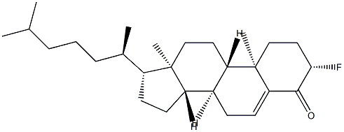 3β-Fluorocholest-5-en-4-one结构式
