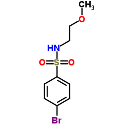 4-Bromo-N-(2-methoxyethyl)benzenesulfonamide结构式