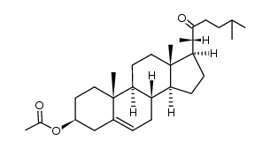 3β-acetoxy-cholest-5-en-22-one Structure