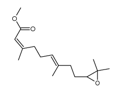 methyl (2Z,6E)-10,11-epoxyfarnesoate Structure