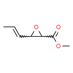 Oxiranecarboxylic acid, 3-(1-propenyl)-, methyl ester (9CI) structure