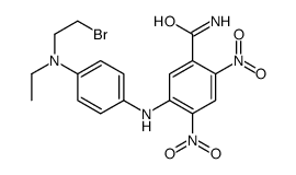 5-[[4-(2-bromoethyl-ethyl-amino)phenyl]amino]-2,4-dinitro-benzamide结构式