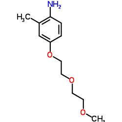 4-[2-(2-Methoxyethoxy)ethoxy]-2-methylaniline Structure