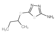 5-[(sec-Butyl)thio]-1,3,4-thiadiazol-2-amine结构式