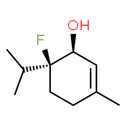 2-Cyclohexen-1-ol,6-fluoro-3-methyl-6-(1-methylethyl)-,(1S,6S)-(9CI) Structure