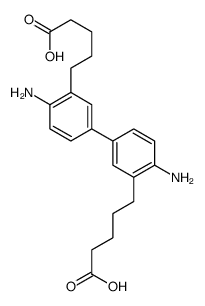 4,4'-Diamino-(1,1'-biphenyl)-3,3'-dipentanoic acid structure