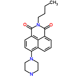 2-Butyl-6-(1-piperazinyl)-1H-benzo[de]isoquinoline-1,3(2H)-dione结构式