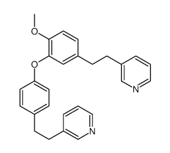 3-[2-(4-{2-Methoxy-5-[2-(3-pyridinyl)ethyl]phenoxy}phenyl)ethyl]p yridine结构式