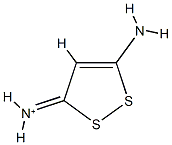 1,2-Dithiol-1-ium,3,5-diamino-(9CI) Structure