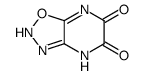 1,2,3-Oxadiazolo[4,5-b]pyrazine-5,6-dione,4,7-dihydro- Structure