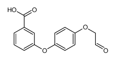 3-[4-(2-oxoethoxy)phenoxy]benzoic acid Structure