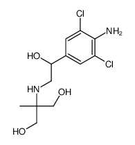 2-[[2-(4-amino-3,5-dichlorophenyl)-2-hydroxyethyl]amino]-2-methylpropane-1,3-diol Structure