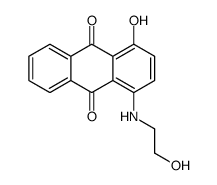 1-hydroxy-4-(2-hydroxyethylamino)anthracene-9,10-dione Structure