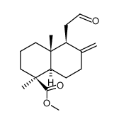 (1S,4aR,5S,8aR)-methyl 1,4a-dimethyl-6-methylene-5-(2-oxoethyl)decahydronaphthalene-1-carboxylate Structure