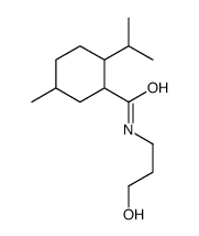 N-(3-hydroxypropyl)-2-(isopropyl)-5-methylcyclohexanecarboxamide Structure
