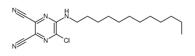 5-chloro-6-(dodecylamino)pyrazine-2,3-dicarbonitrile Structure