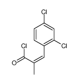 3-(2,4-dichlorophenyl)-2-methylprop-2-enoyl chloride Structure