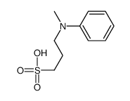 3-(N-methylanilino)propane-1-sulfonic acid structure