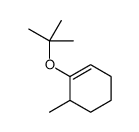 6-methyl-1-[(2-methylpropan-2-yl)oxy]cyclohexene Structure