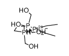 cis-diethyl[1,2-bis(di(hydroxymethyl)phosphino)ethane]platinum(II)结构式