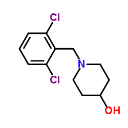 1-(2,6-Dichlorobenzyl)-4-piperidinol结构式