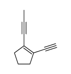1-ethynyl-2-(prop-1-ynyl)cyclopentene结构式