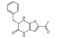 (3S)-6-acetyl-3-benzyl-3,4-dihydrothieno[2,3-b]pyrazin-2(1H)-one Structure