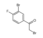 2-bromo-1-(3-bromo-4-fluorophenyl)ethanone Structure