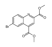 dimethyl 6-bromoquinoline-2,4-dicarboxylate结构式