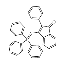2-phenyl-3-(triphenylphosphoranylideneamino)-indan-1-one结构式