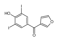 furan-3-yl-(4-hydroxy-3,5-diiodophenyl)methanone结构式