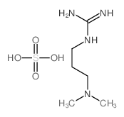 2-(3-Dimethylaminopropyl)guanidine; sulfuric acid结构式