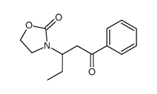 3-(1-oxo-1-phenylpentan-3-yl)-1,3-oxazolidin-2-one结构式