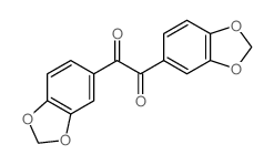 Ethanedione, bis (1,3-benzodioxol-5-yl) Structure