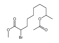 methyl 9-acetyloxy-2-bromodecanoate结构式