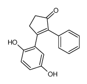 3-(2,5-dihydroxyphenyl)-2-phenylcyclopent-2-en-1-one Structure