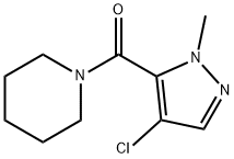 (4-chloro-2-methylpyrazol-3-yl)-piperidin-1-ylmethanone structure